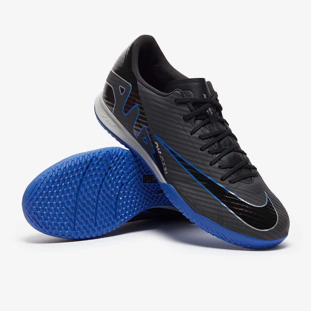 Nike Air Zoom Mercurial Vapor XV Academy IC Shadow - Black / Chrome / Hyper Royal