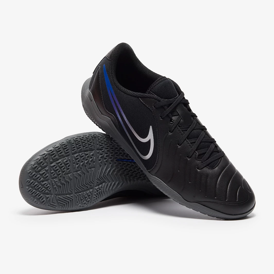 Nike Tiempo Legend X Club IC Shadow - Black / Chrome / Hyper Royal